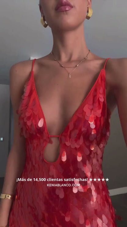 Kailani - Vestido Largo Maxi con Lentejuelas