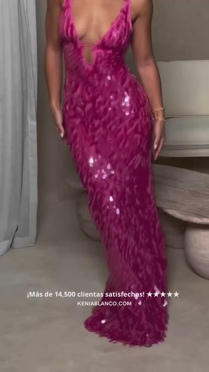Kailani - Vestido Largo Maxi con Lentejuelas