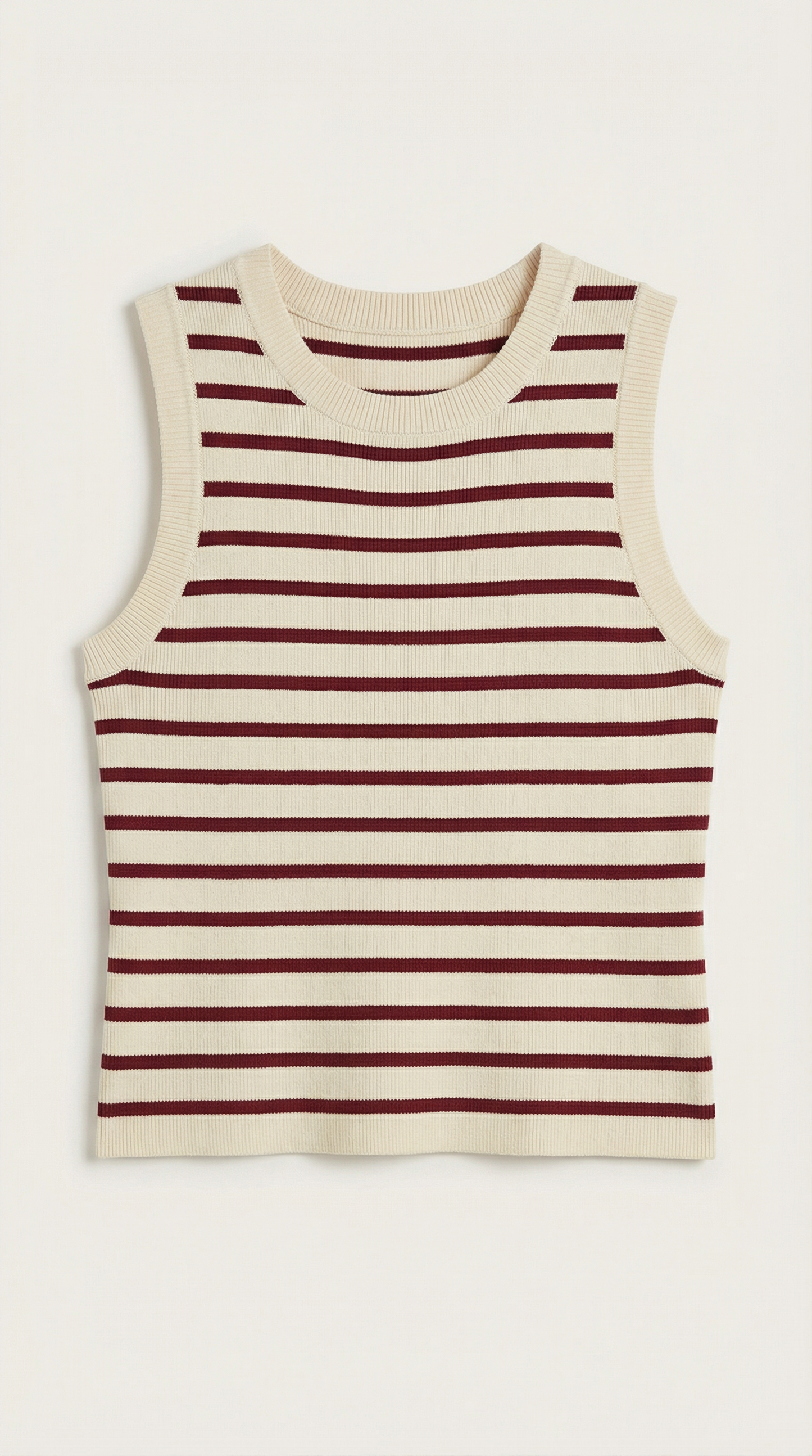 Crop Top Heloise de Punto a Rayas