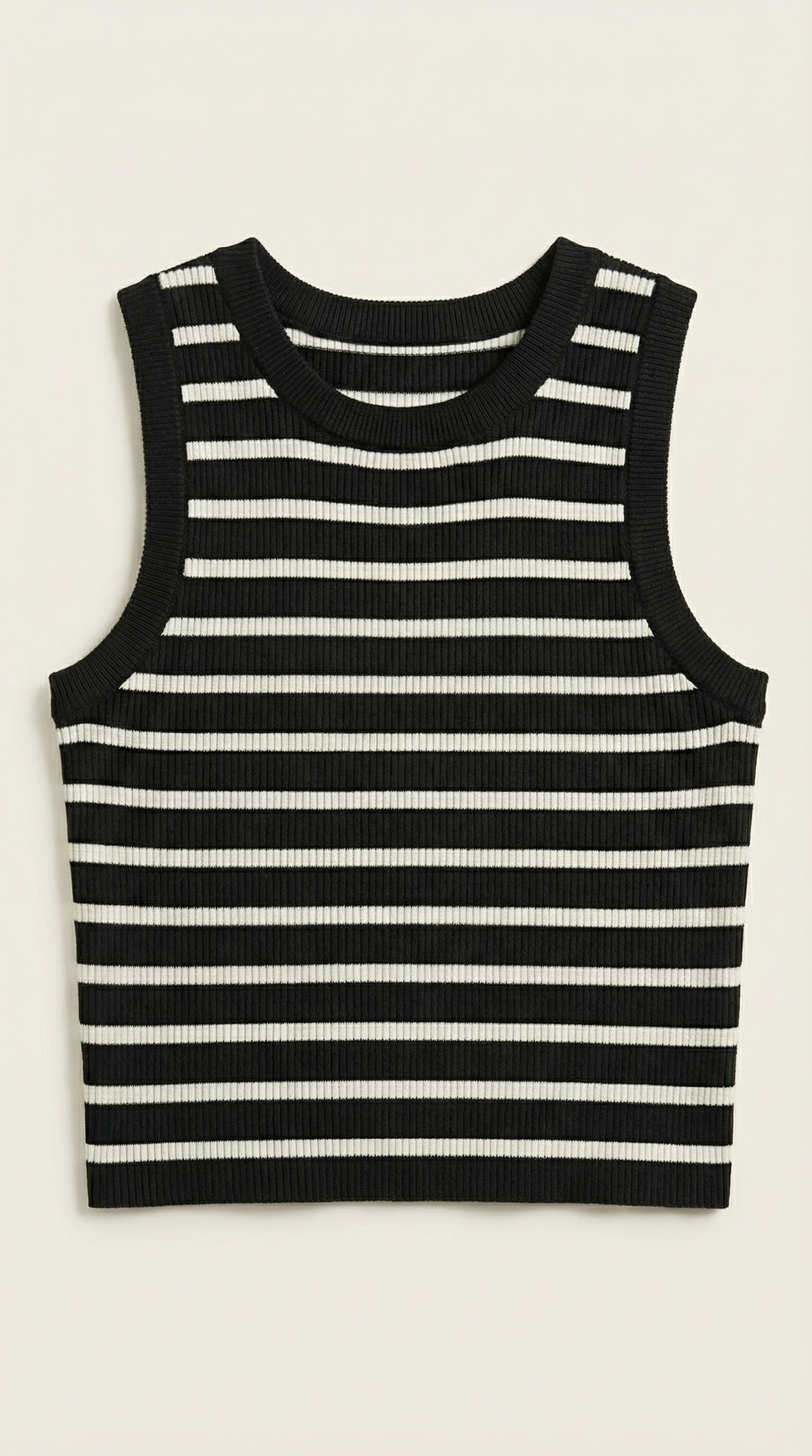 Crop Top Heloise de Punto a Rayas