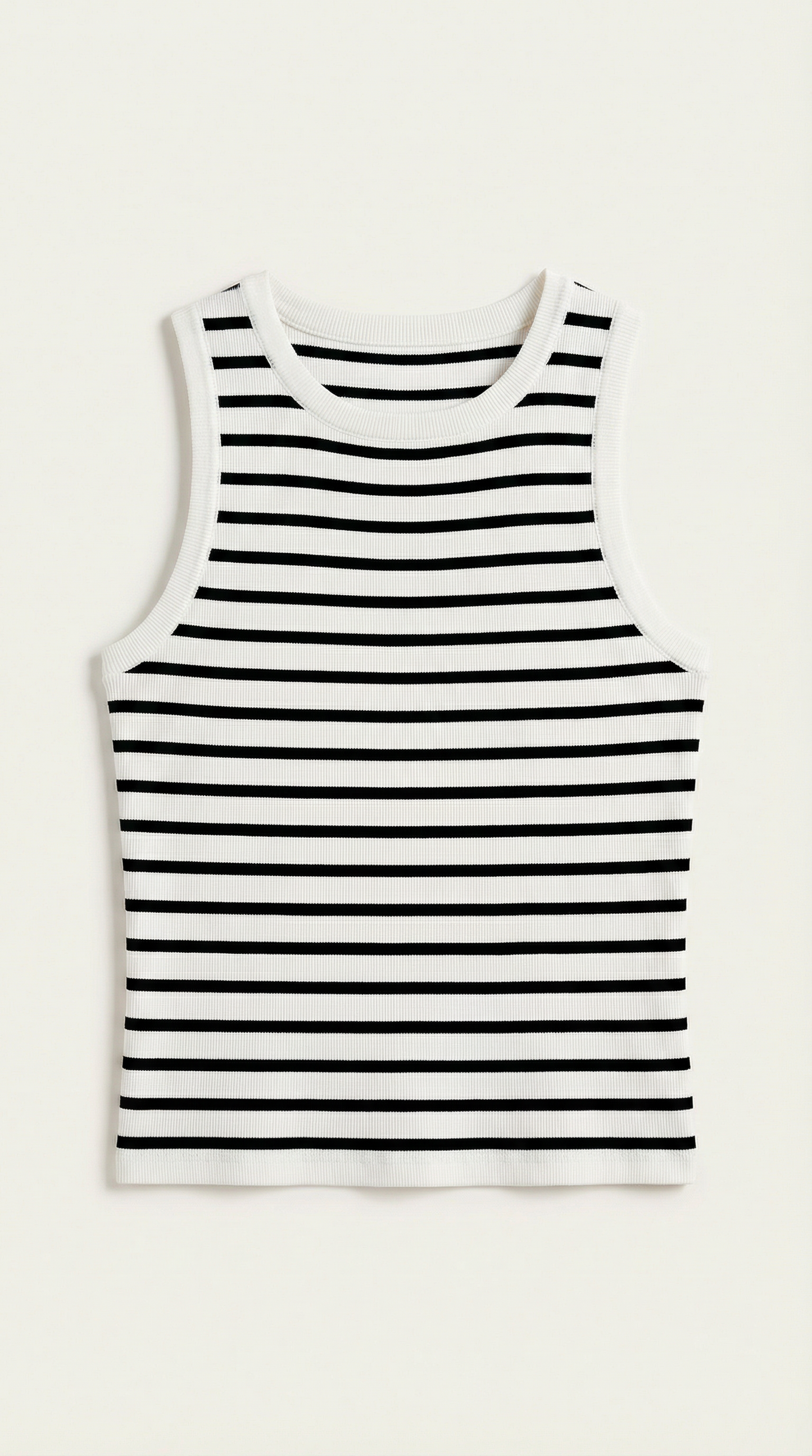Crop Top Heloise de Punto a Rayas