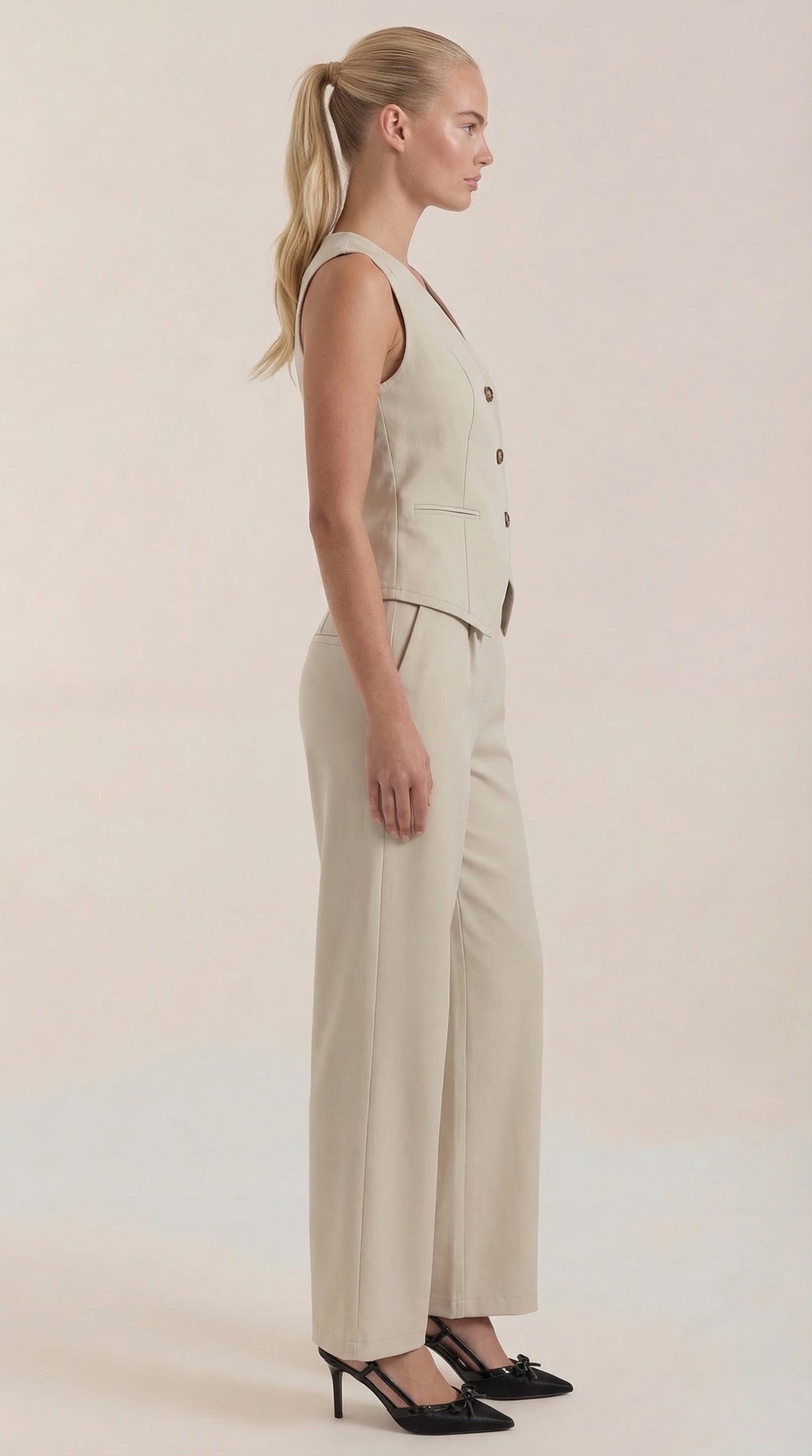 Conjunto Ginger de Chaleco Entallado y Pantalón