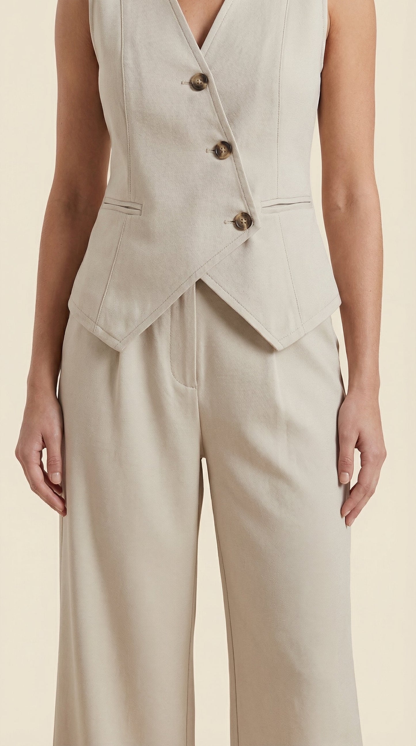 Conjunto Ginger de Chaleco Entallado y Pantalón