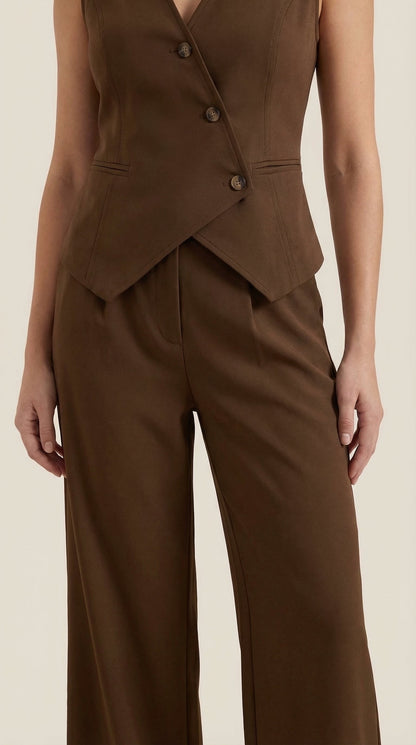 Conjunto Ginger de Chaleco Entallado y Pantalón