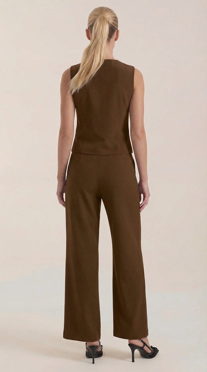 Conjunto Ginger de Chaleco Entallado y Pantalón