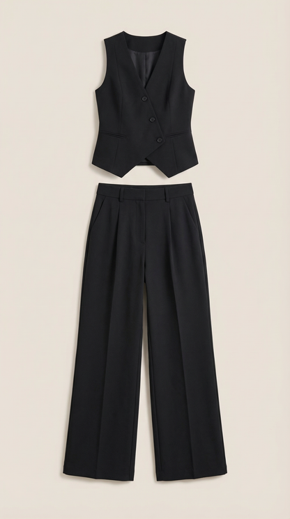 Conjunto Ginger de Chaleco Entallado y Pantalón