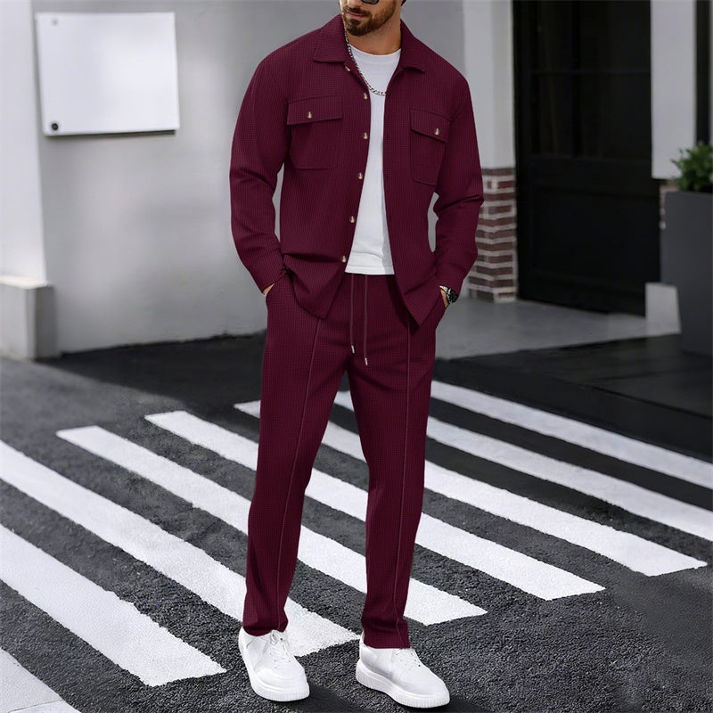 ADRIÁN™ | CONJUNTO  ELEGANTE DE TEJIDO GOFRE