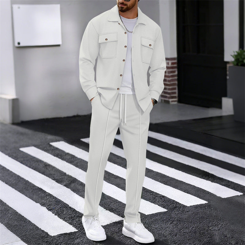 ADRIÁN™ | CONJUNTO  ELEGANTE DE TEJIDO GOFRE