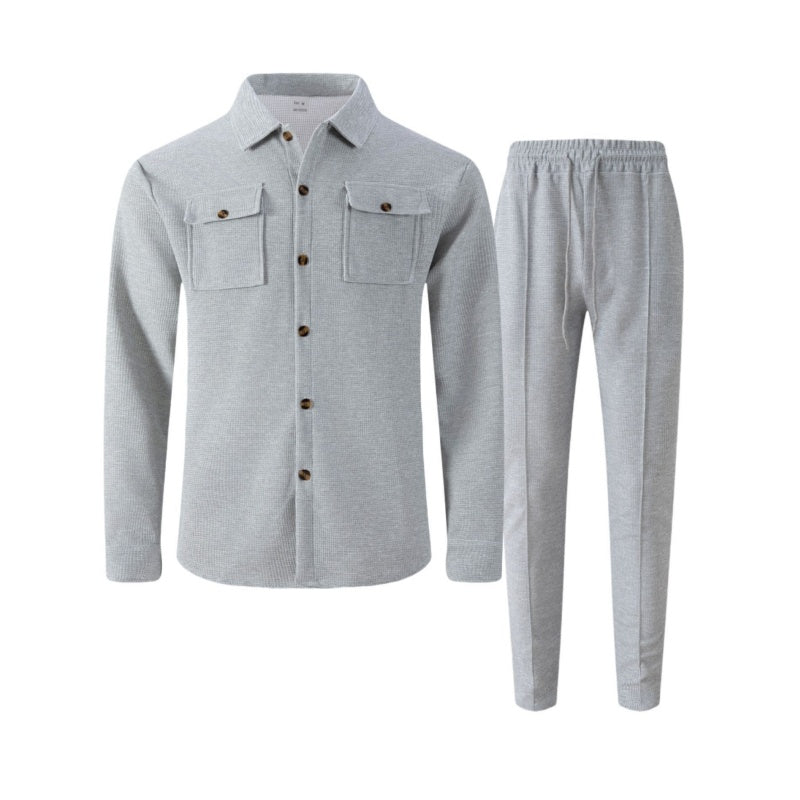 ADRIÁN™ | CONJUNTO  ELEGANTE DE TEJIDO GOFRE